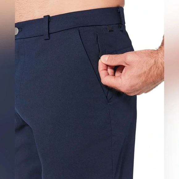 Lululemon Commission Short Slim Chino 9" True Navy Size 36 Style # M7AAAS - Picture 7 of 11